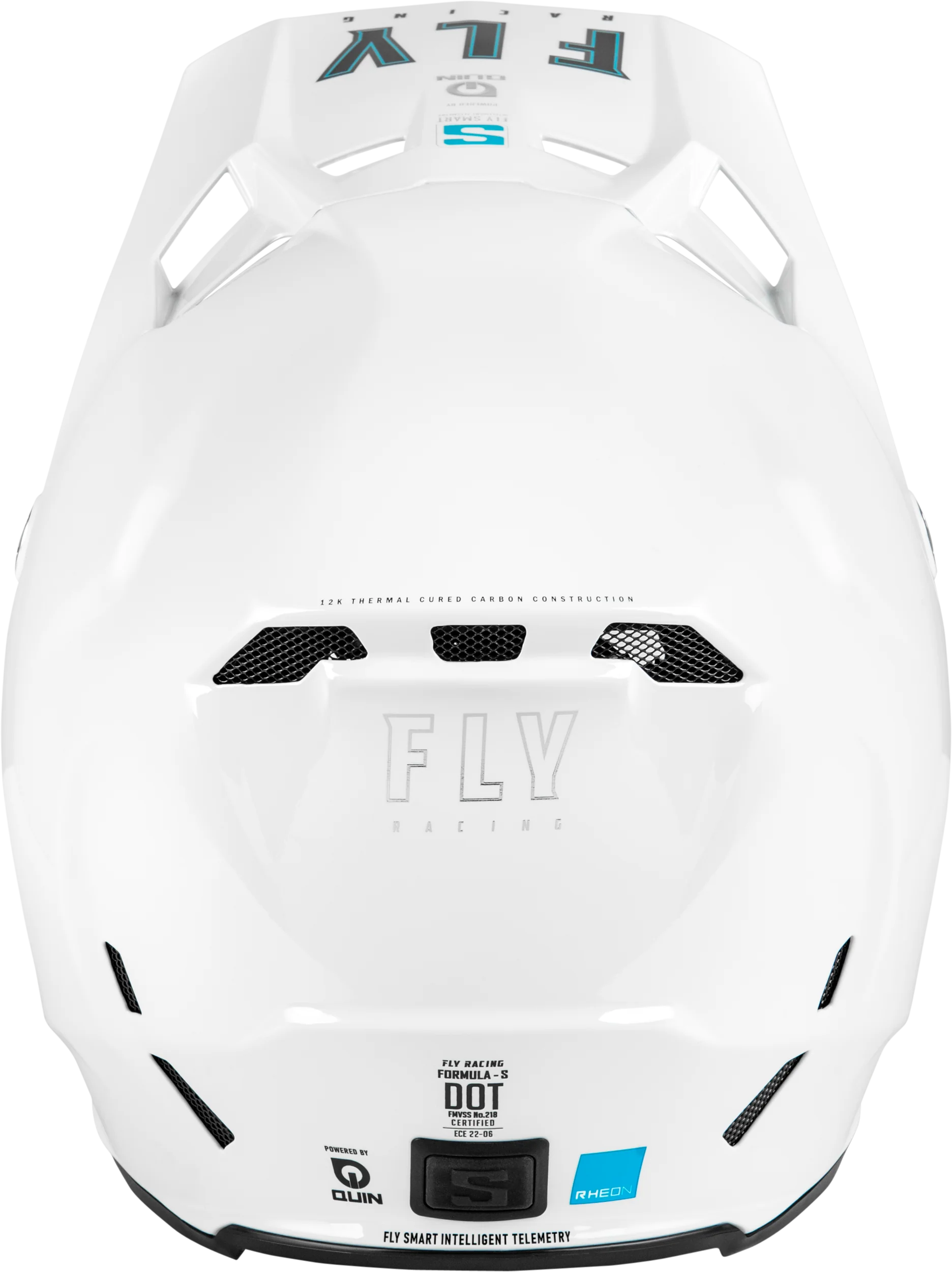 Formula S Carbon Solid Helmet White Sm - Image 2