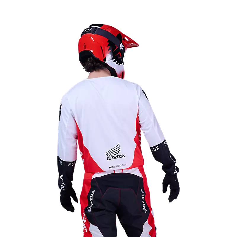 Fox Racing - 180 Honda Jersey - Flo Red - M - Image 4