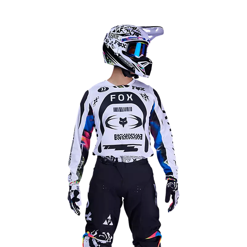 Fox Racing - 180 Image Cosmo Jersey - White/Black - M - Image 3