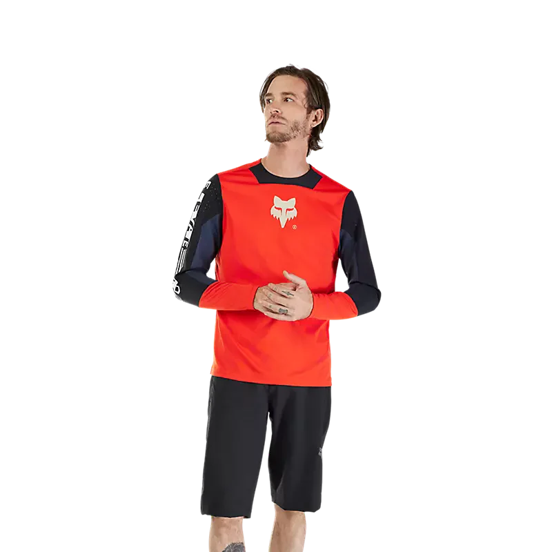 Fox Racing - Defend LS Jersey Elevated - Flo Red - M - Image 3