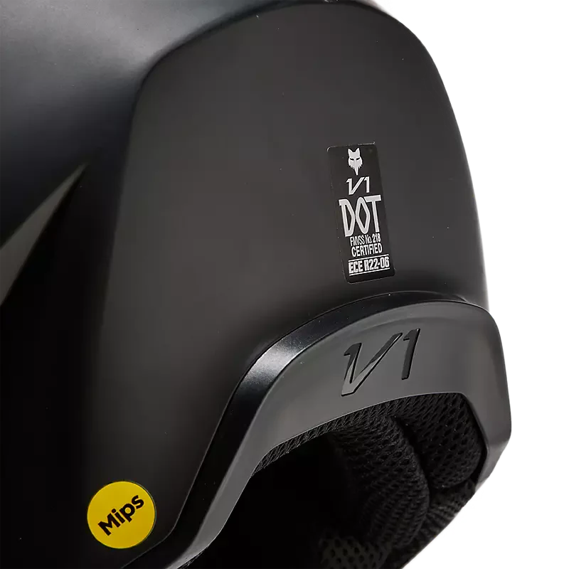 Fox Racing - V1 Solid Helmet - Matte Black - L (open box) - Image 11