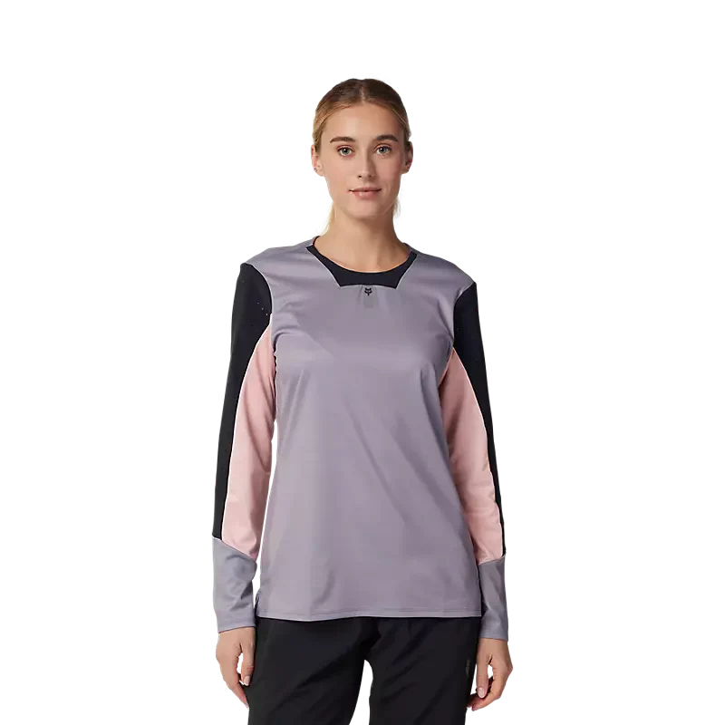 Fox Racing - Womens Defend Ls Jersey - Stn - S - Image 3