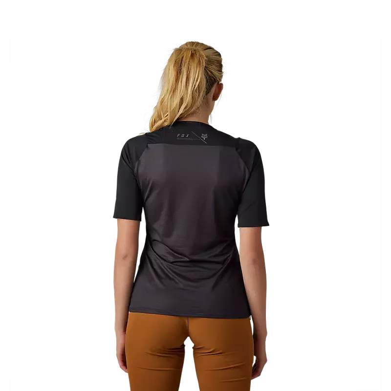 Fox Racing - Womens Flexair Ascent Ss Jersey - Blk - S - Image 2