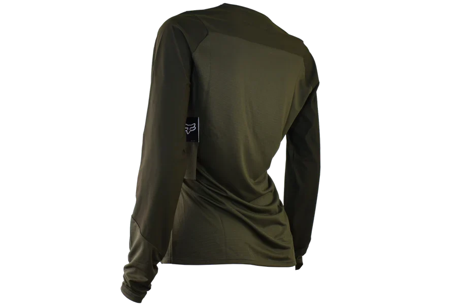 Fox Racing - Womens Flexair Ascent Ss Jersey - Olv Grn - S - Image 2