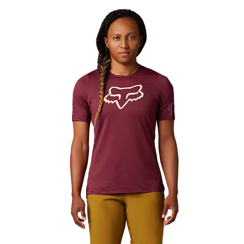 Fox Racing - Womens Flexair Ss Jersey - Drk Mrn - S - Image 2