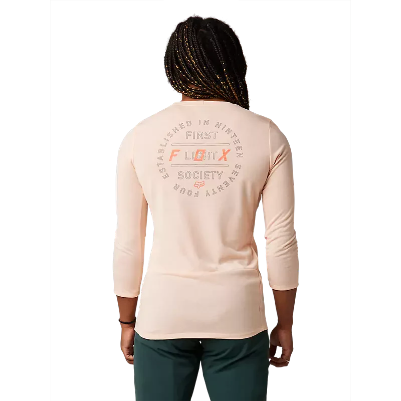 Fox Racing - Womens Ranger Dr 3/4 Jrsy - Lt Pnk - S - Image 3