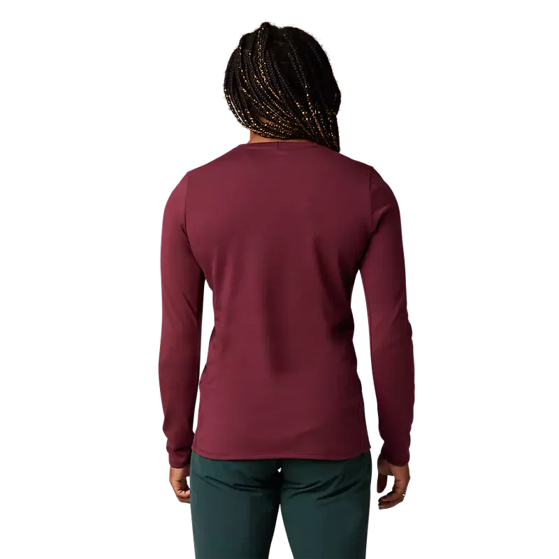 Fox Racing - Womens Ranger Dr Mid Ls Jersey - Drk Mrn - S - Image 3