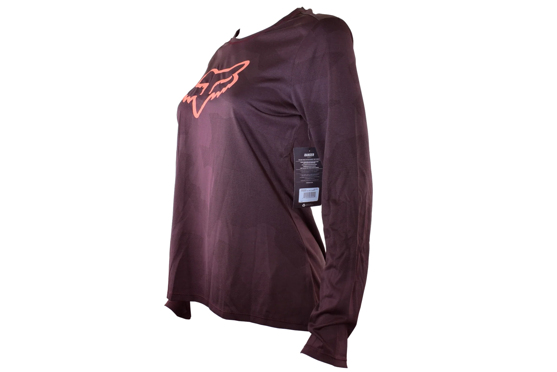 Fox Racing - Womens Ranger Long Sleeve Jersey - Dark Maroon - S - Image 2