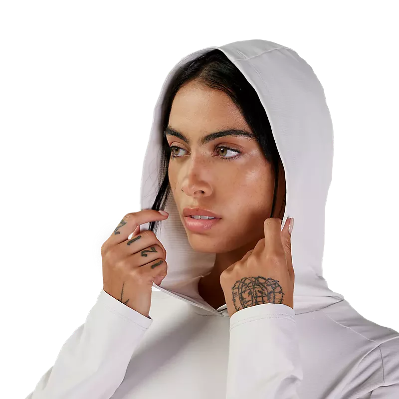 Fox Racing - Women's Ranger Long Sleeve Sun Shirt - Vintage White - S - Image 5