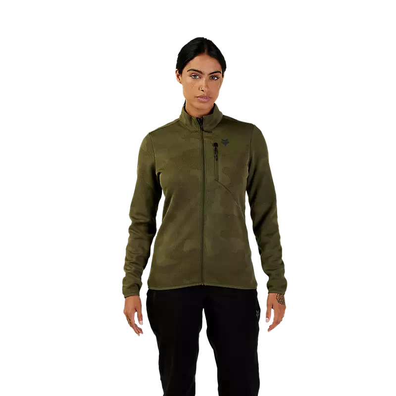 Fox Racing - Womens Ranger Mid-layer Jacket - Olive Green - S - Image 2