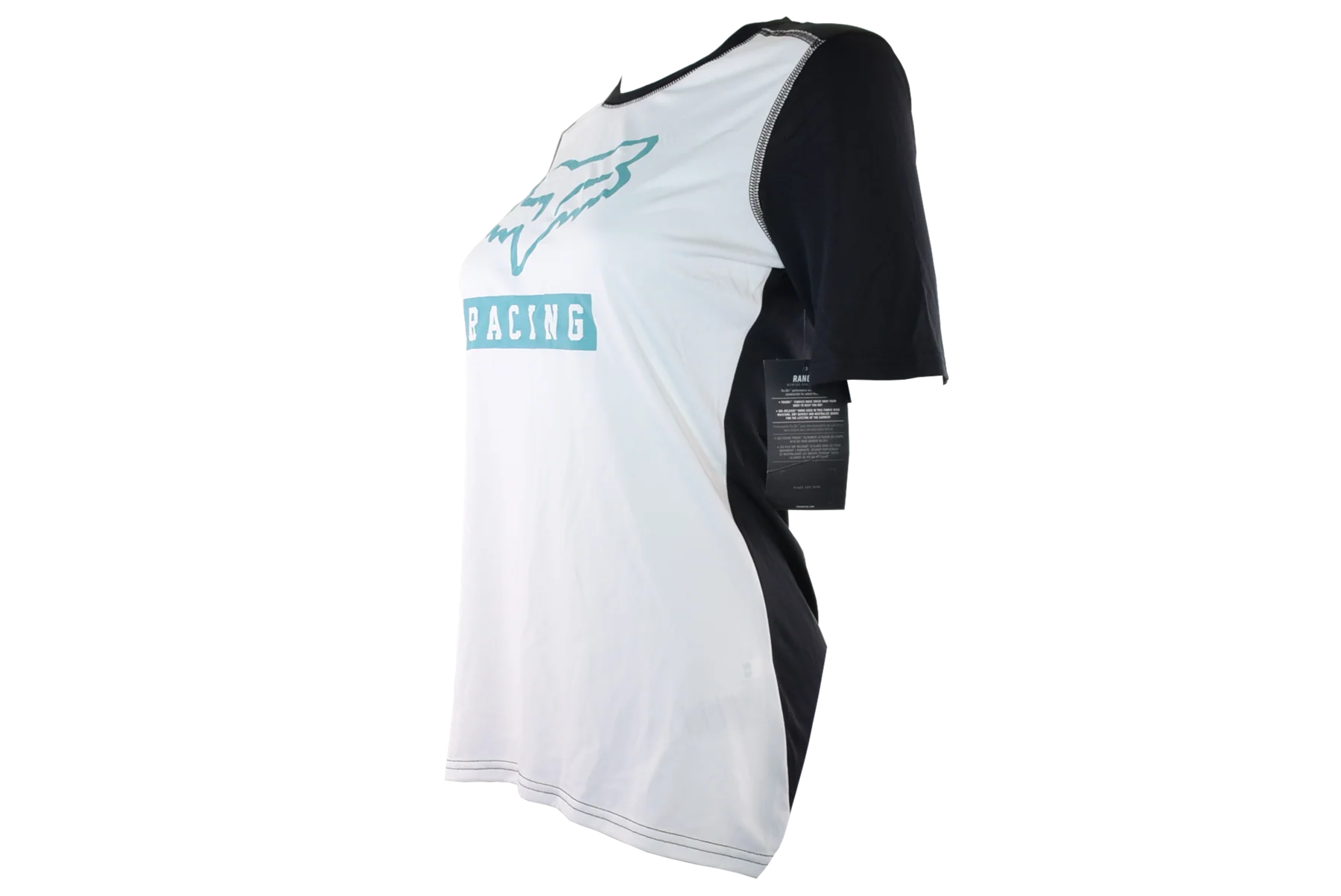 Fox Racing - Womens Ranger Short Sleeve Block Jersey - Wht/Blk - S - Image 2