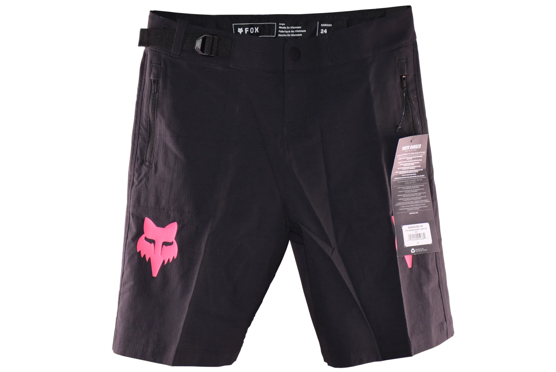 Fox Racing - Youth Ranger Short Taunt W/ Liner - Blk - 24