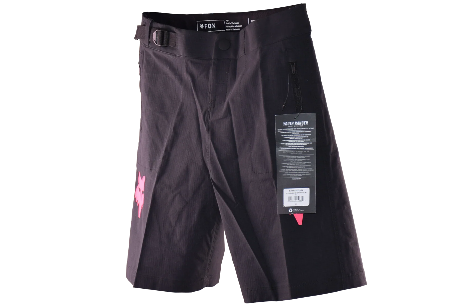 Fox Racing - Youth Ranger Short Taunt W/ Liner - Blk - 24 - Image 2