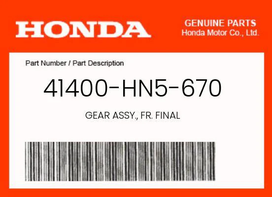 Fr Final Drive for Honda 00-03 TRX350 FM Rancher (Open Box)