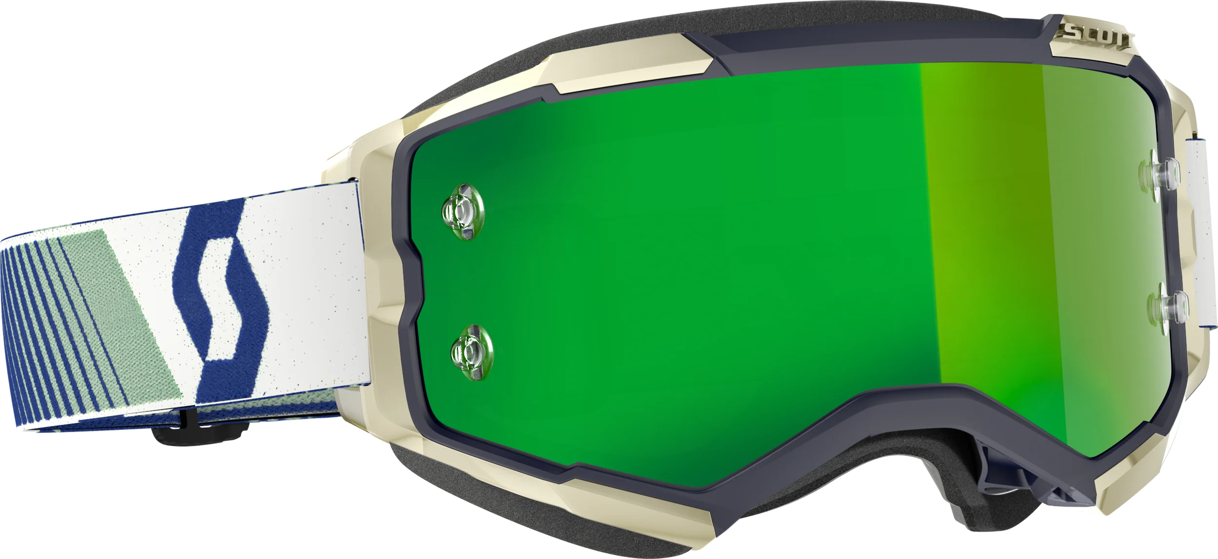 Fury Goggle Blue/Green Green Chrome Works
