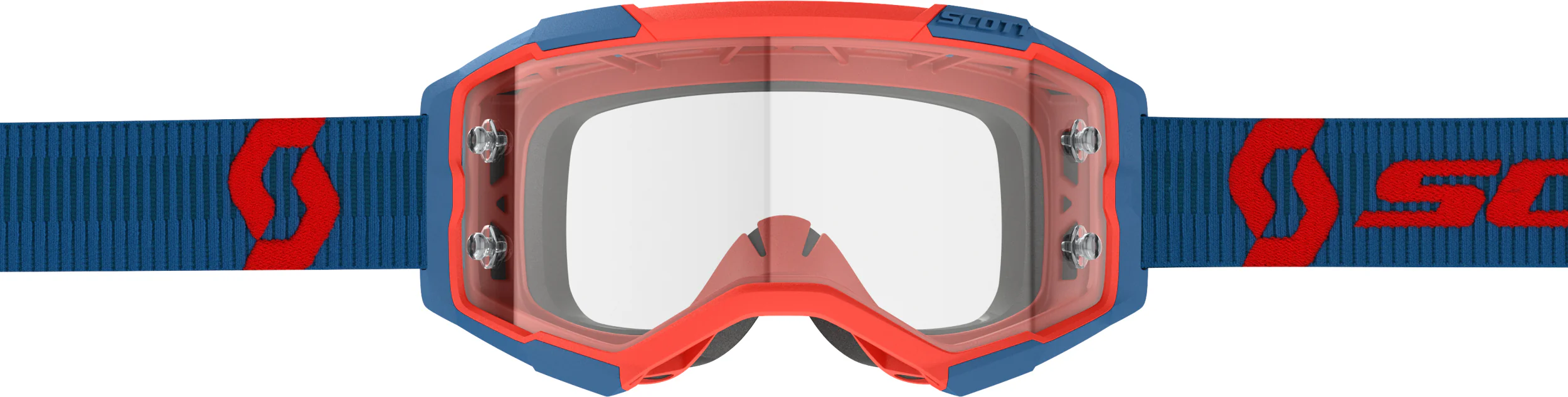 Fury Goggle Drk Blue/Neon Red Clear Works - Image 3