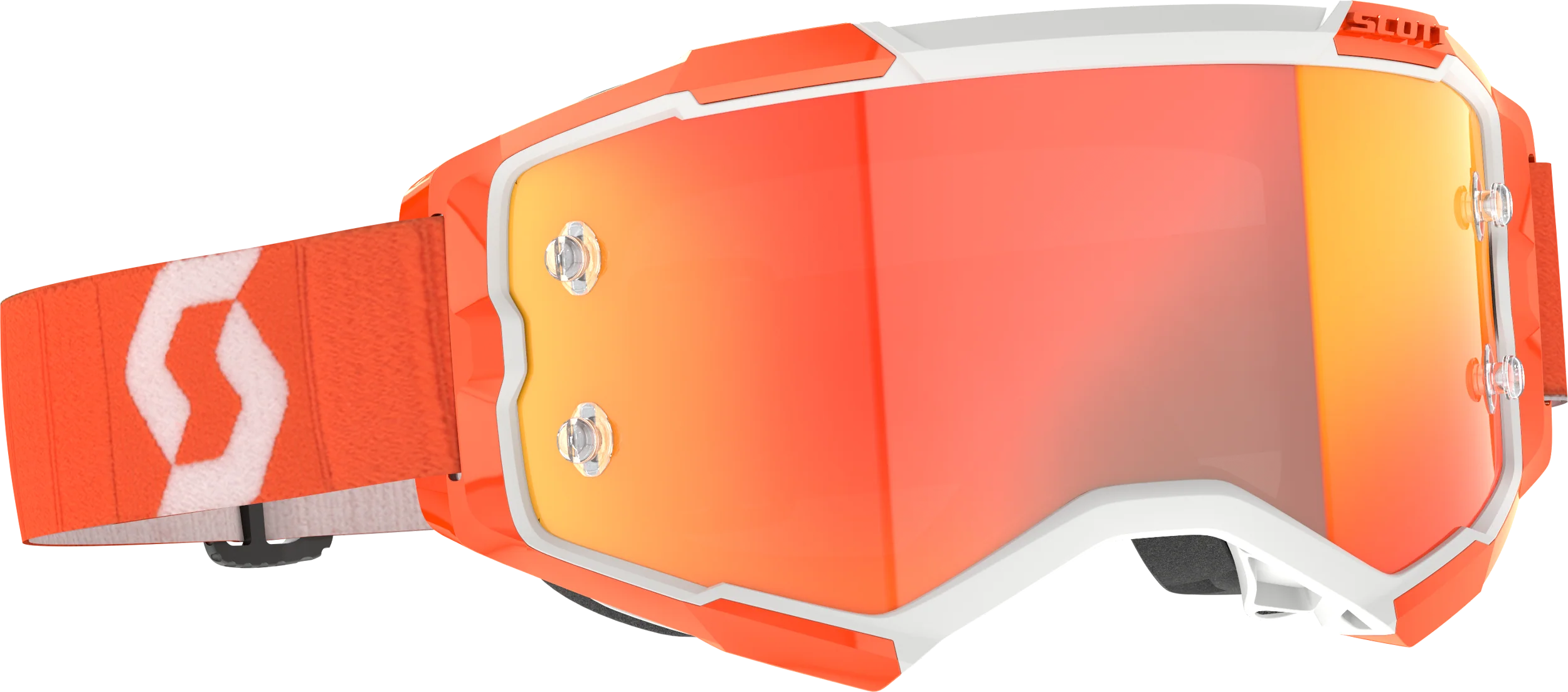 Fury Goggle Orange Orange Chrome Works