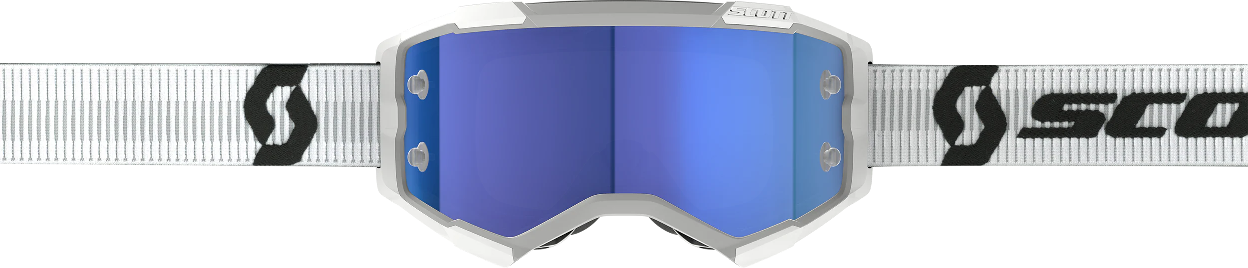 Fury Goggle White Blue Chrome Works - Image 2