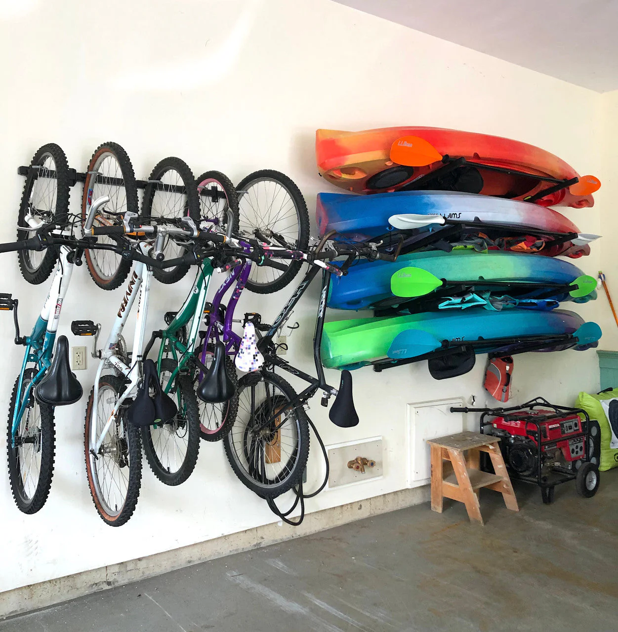 G-Bike | Adjustable Wall Storage System | Holds 5 Bikes - Image 8