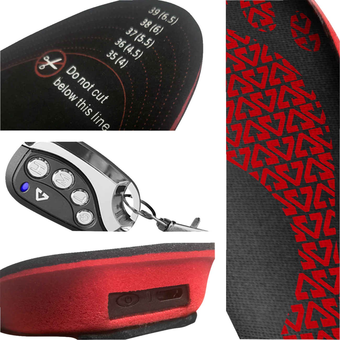 GERBING HEATED CLOTHING 3V Rechargeable Heated Insoles with Remote - Small/Medium GERINS3VSM - Image 5
