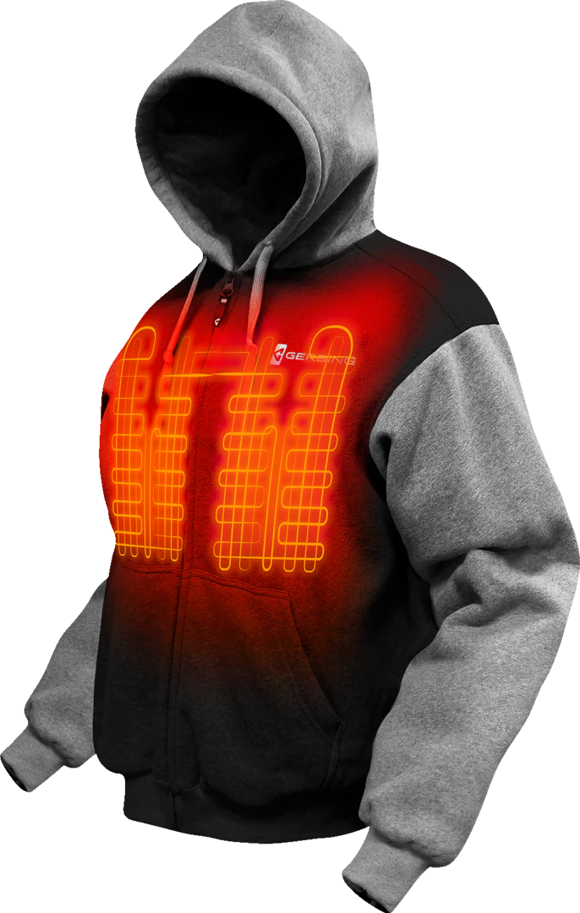 GERBING HEATED CLOTHING 7V Battery Heated Hoodie - Black - Small GERHDY7VUNIBLKS - Image 5
