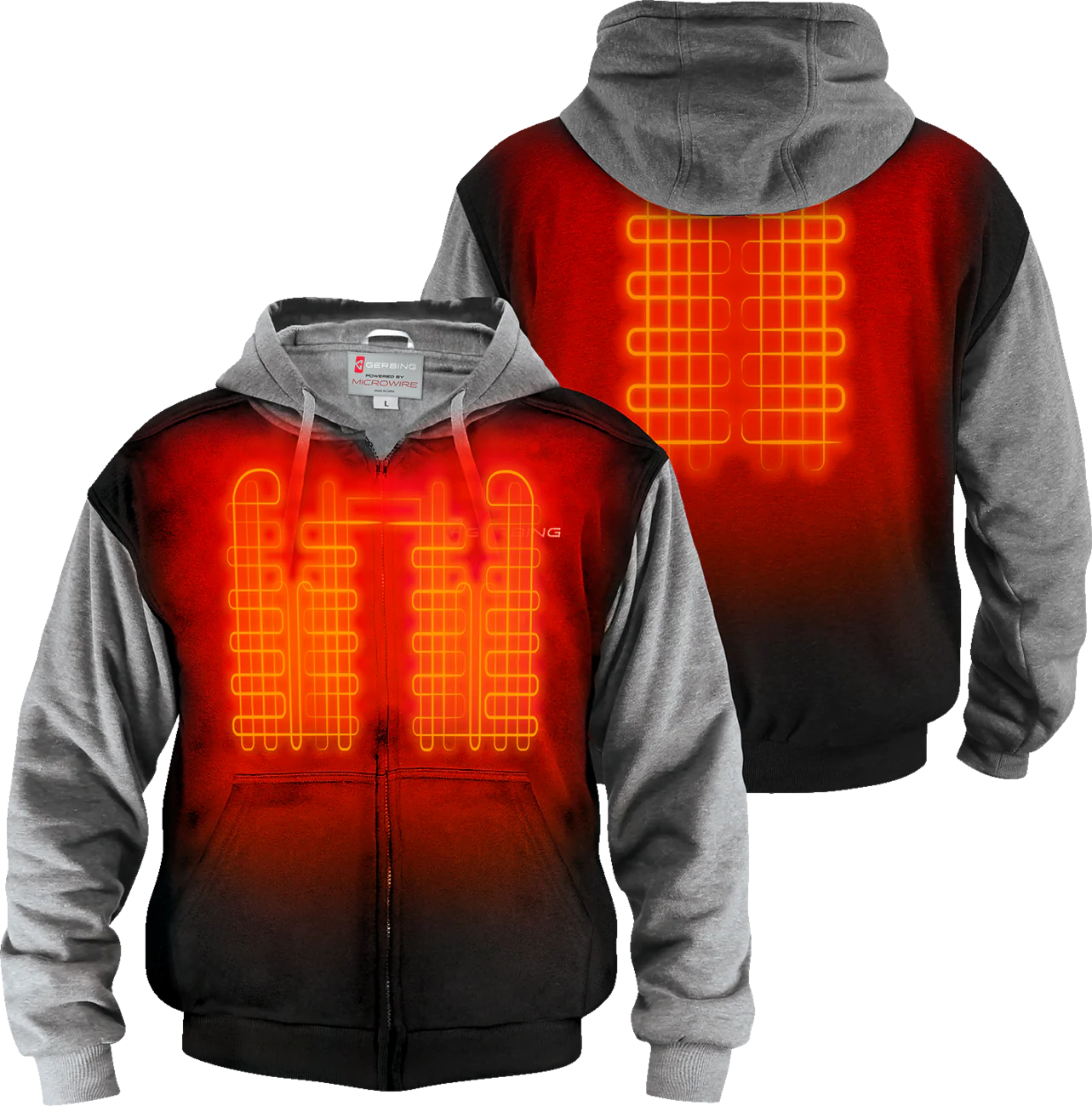 GERBING HEATED CLOTHING 7V Battery Heated Hoodie - Black - XL GERHDY7VUNIBLKXL - Image 4
