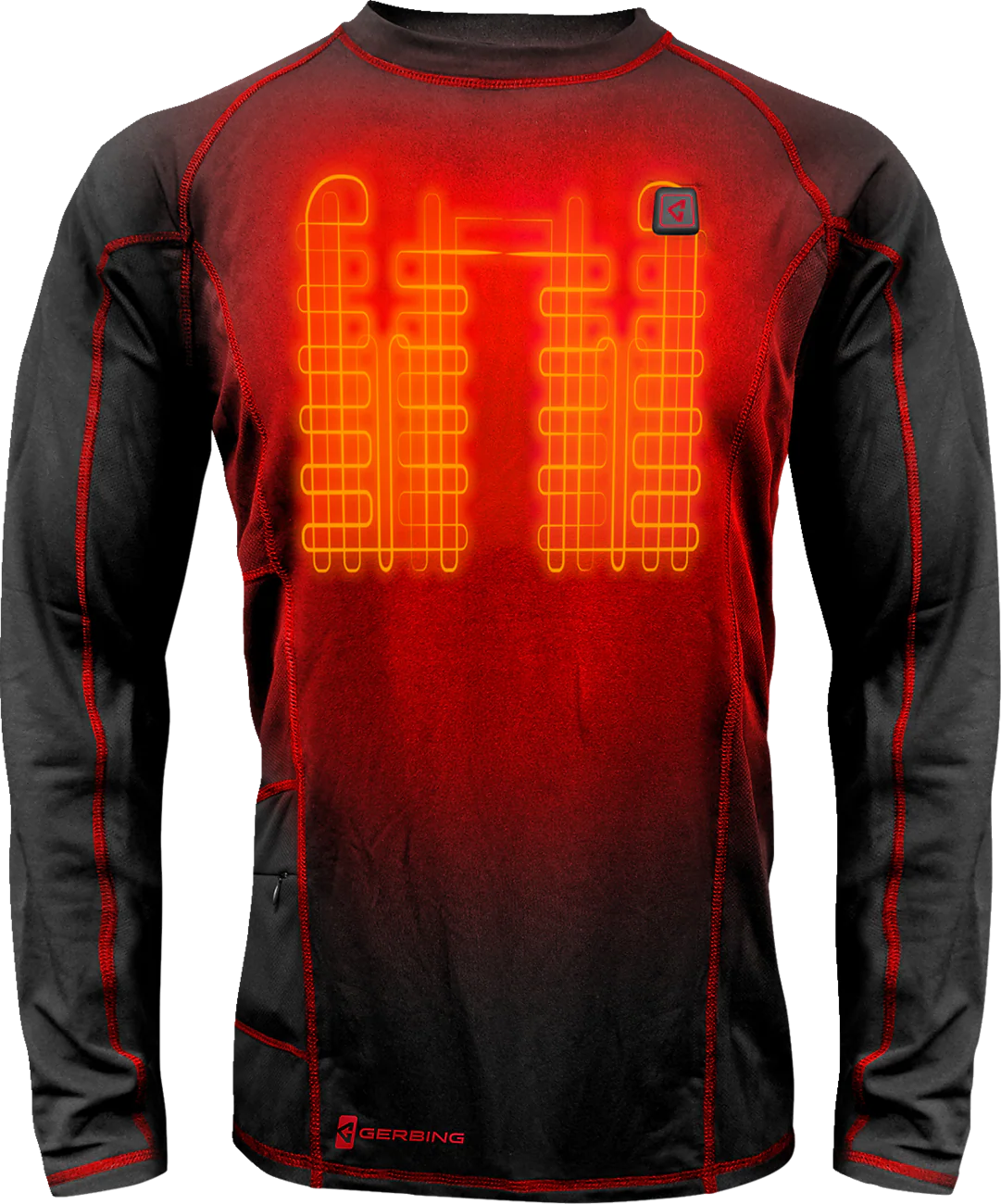 GERBING HEATED CLOTHING 7V Heated Base Layer Shirt - 2XL GERBLS7VMBLKXXL - Image 5
