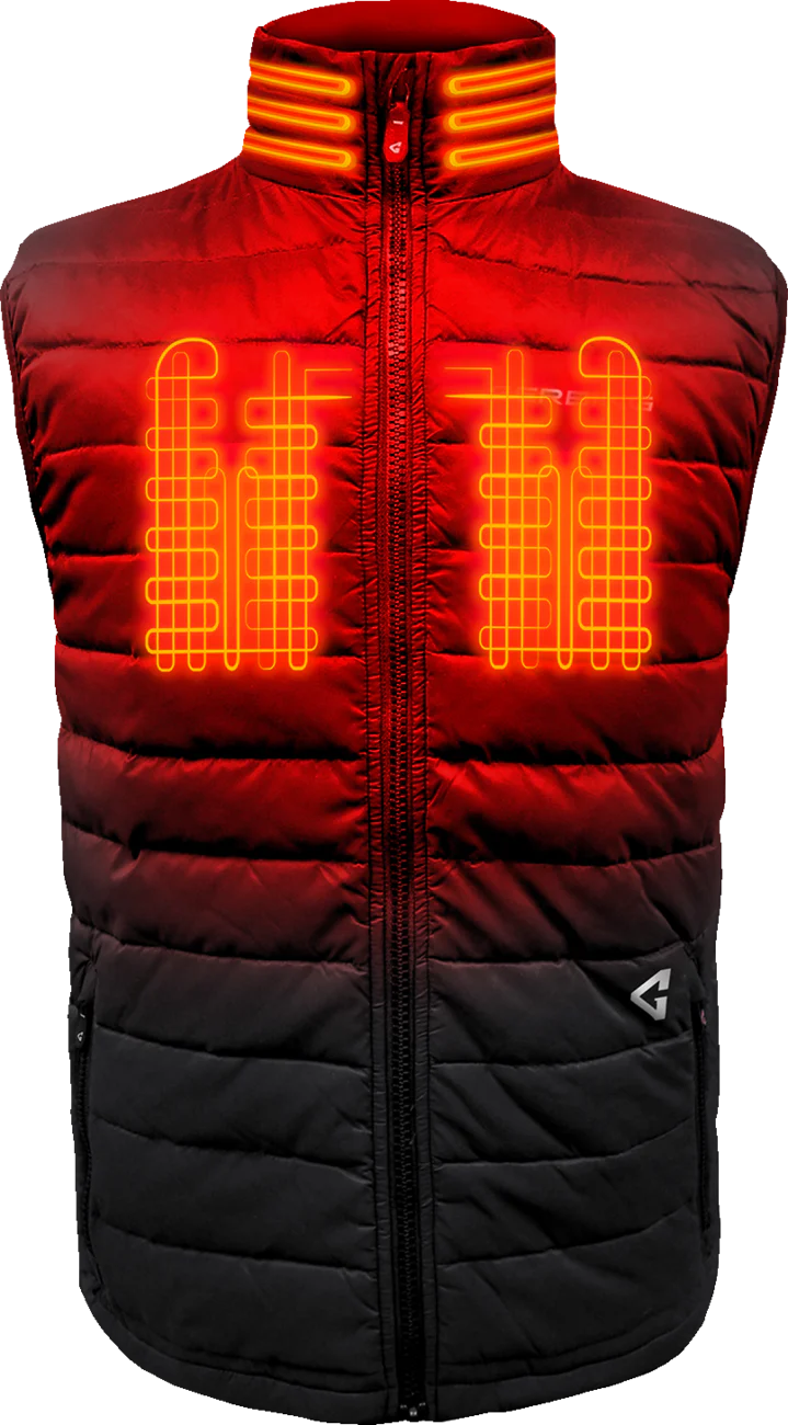 GERBING HEATED CLOTHING 7V Khione Puffer Heated Vest 2.0 - Black - 2XL GERKPVST7VMBXXL - Image 2