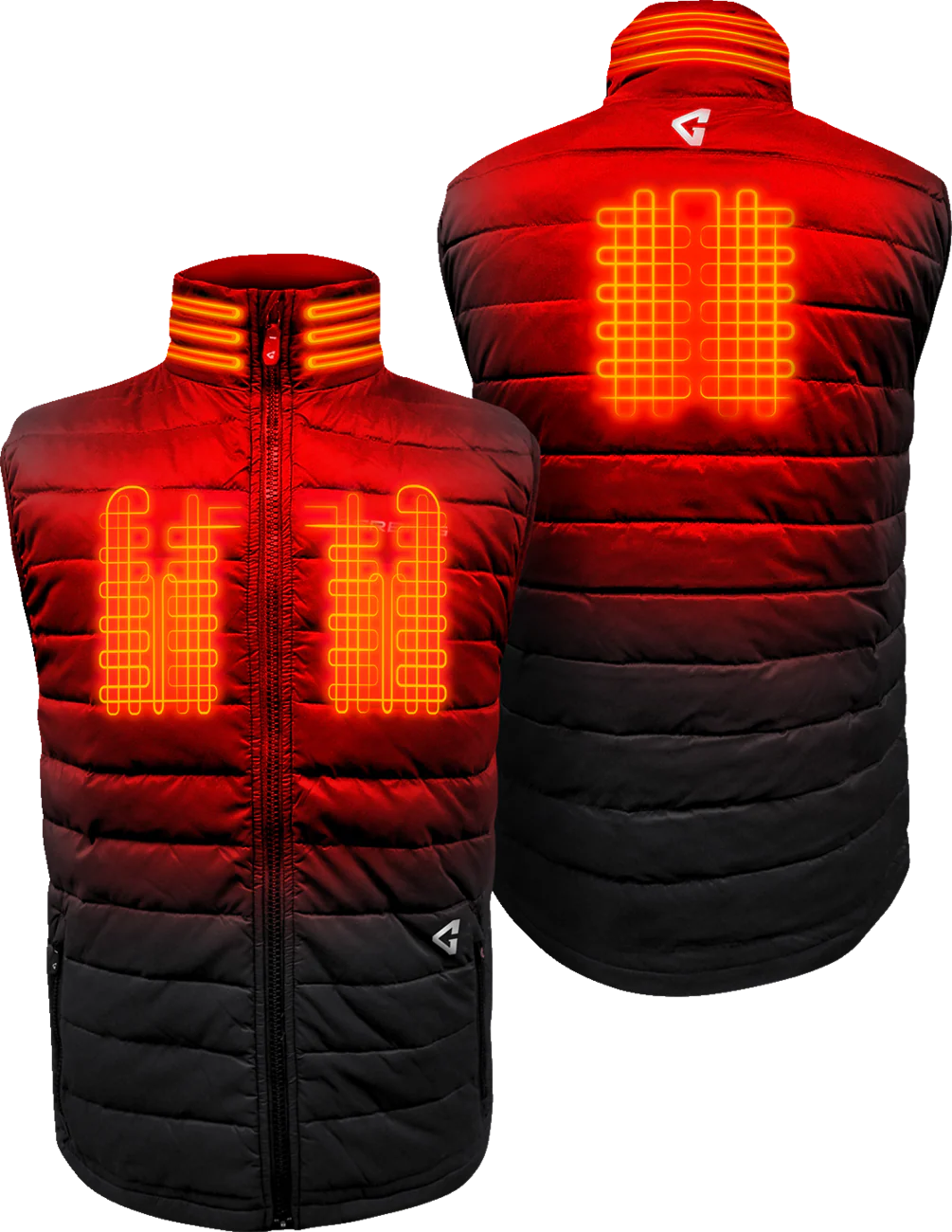 GERBING HEATED CLOTHING 7V Khione Puffer Heated Vest 2.0 - Black - Large GERKPVST7VMBL - Image 3