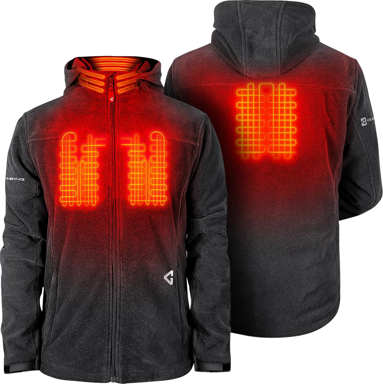 GERBING HEATED CLOTHING 7V Thermite Fleece Heated Jacket 2.0 - Gray - 3XL GER-TFJKT-7V-M-G-3XL - Image 4