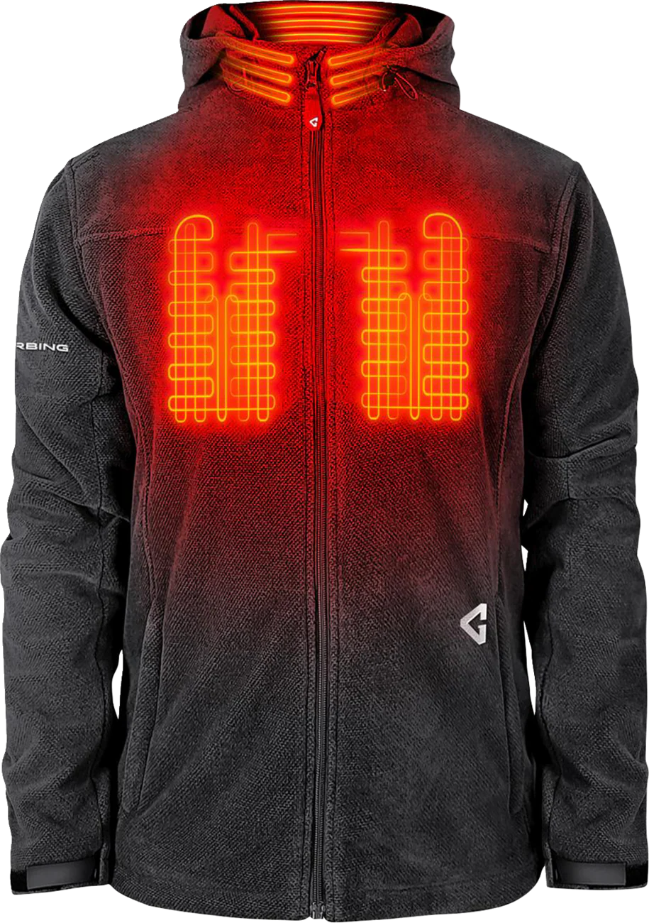GERBING HEATED CLOTHING 7V Thermite Fleece Heated Jacket 2.0 - Gray - Small GER-TFJKT-7V-M-G-S - Image 3