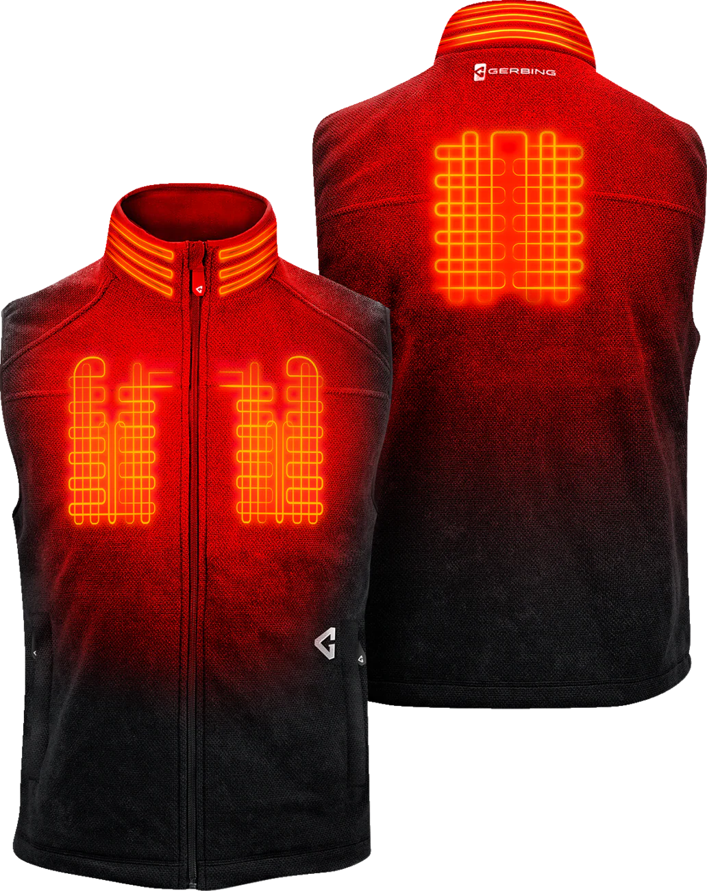 GERBING HEATED CLOTHING 7V Thermite Fleece Heated Vest 2.0 - Black - Small GERTFVST7VMBS - Image 2
