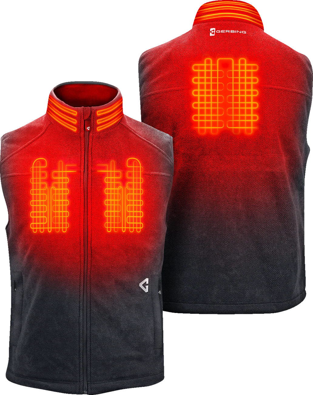GERBING HEATED CLOTHING 7V Thermite Fleece Heated Vest 2.0 - Gray - Large GERTFVST7VMGL - Image 2