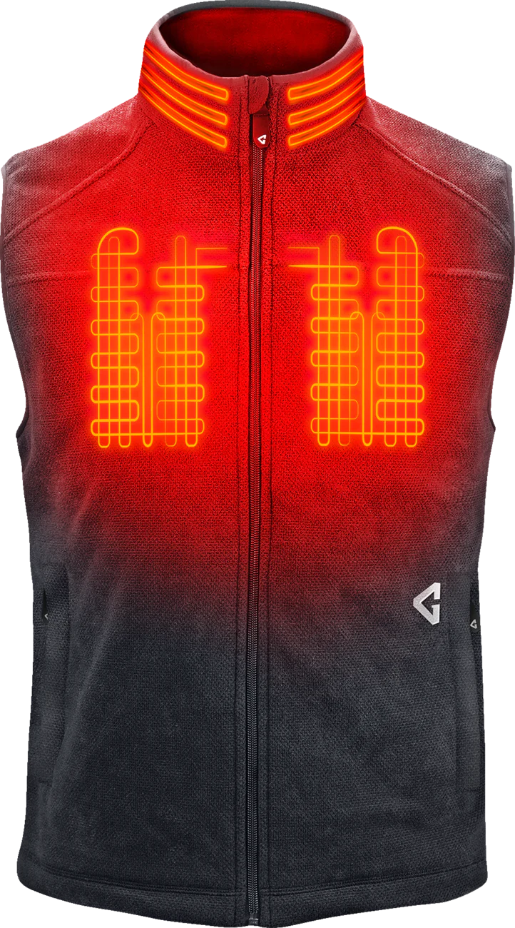 GERBING HEATED CLOTHING 7V Thermite Fleece Heated Vest 2.0 - Gray - Large GERTFVST7VMGL - Image 4