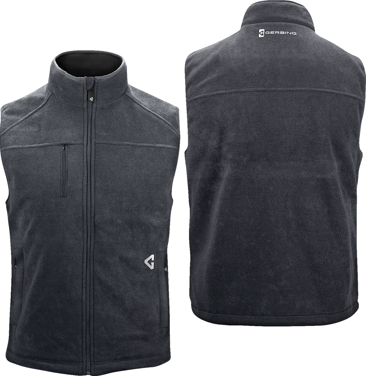 GERBING HEATED CLOTHING 7V Thermite Fleece Heated Vest 2.0 - Gray - Small GERTFVST7VMGS - Image 4