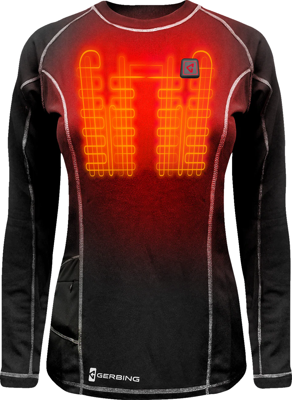 GERBING HEATED CLOTHING Women's 7V Heated Base Layer Shirt - S GERBLS7VWBLKS - Image 2