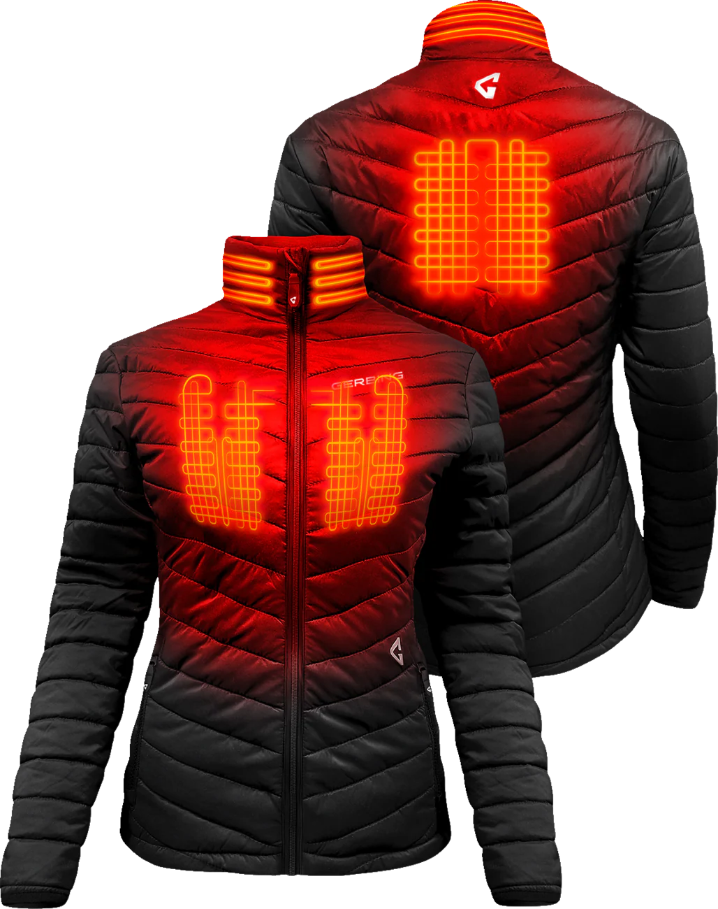 GERBING HEATED CLOTHING Women's 7V Khione Insulated Heated Puffer Jacket 2.0 - Large GERKPJKT7VWBL - Image 3