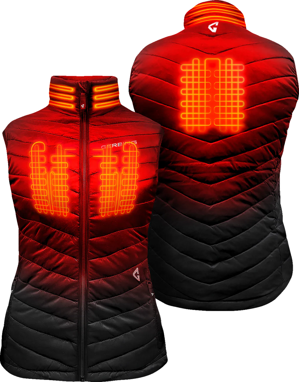 GERBING HEATED CLOTHING Women's 7V Khione Puffer Heated Vest 2.0 - Black - XL GERKPVST7VWBXL - Image 3