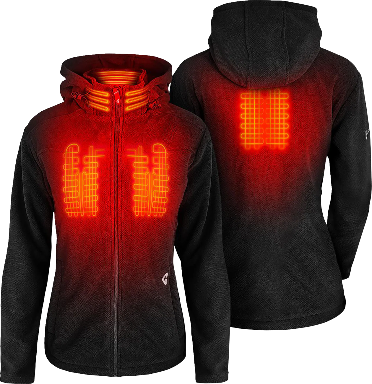 GERBING HEATED CLOTHING Women's 7V Thermite Fleece Heated Jacket 2.0 - Black - Small GER-TFJKT-7V-W-B-S - Image 3