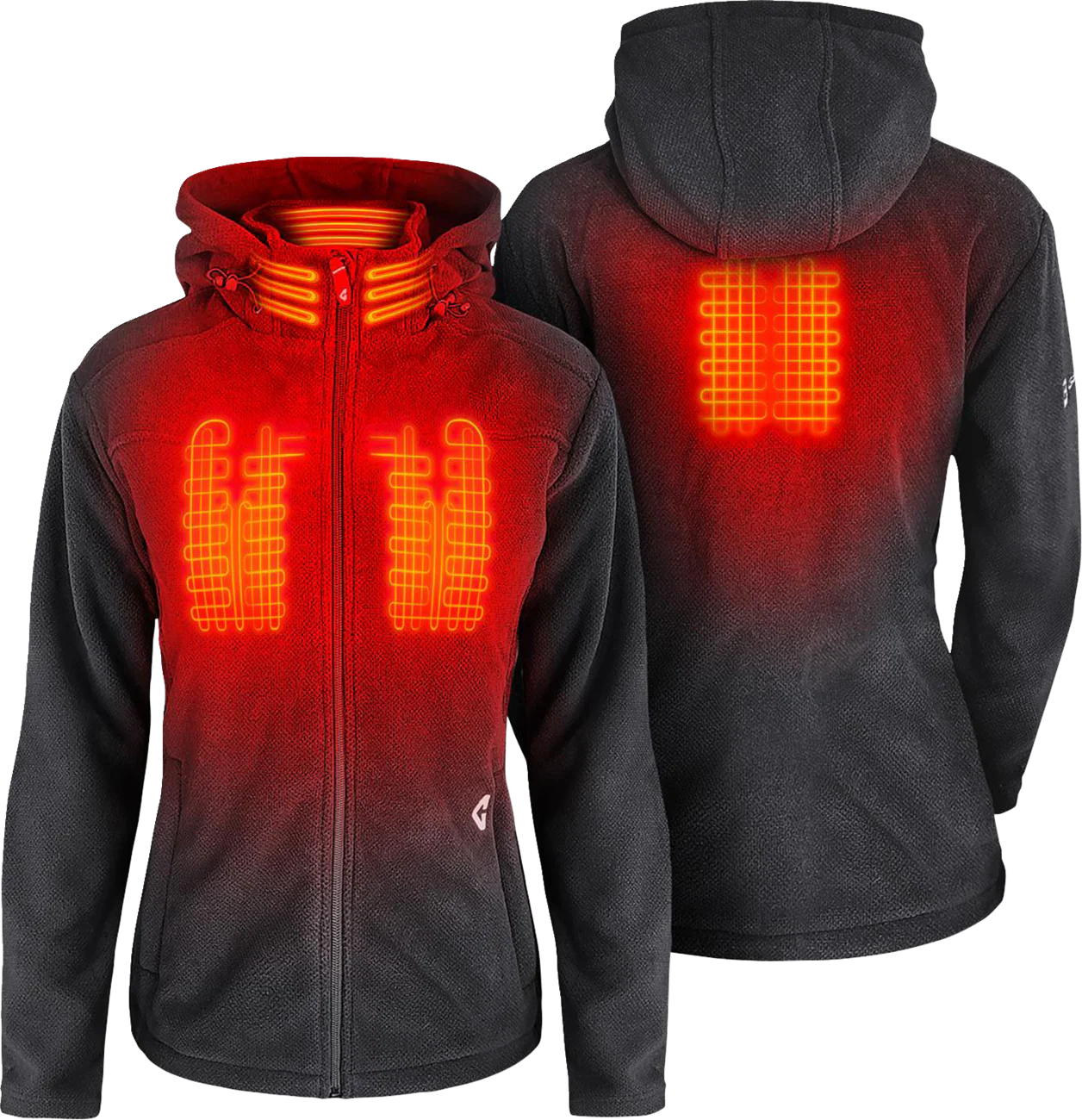 GERBING HEATED CLOTHING Women's 7V Thermite Fleece Heated Jacket 2.0 - Gray - 2XL GER-TFJKT-7V-W-G-XXL - Image 3