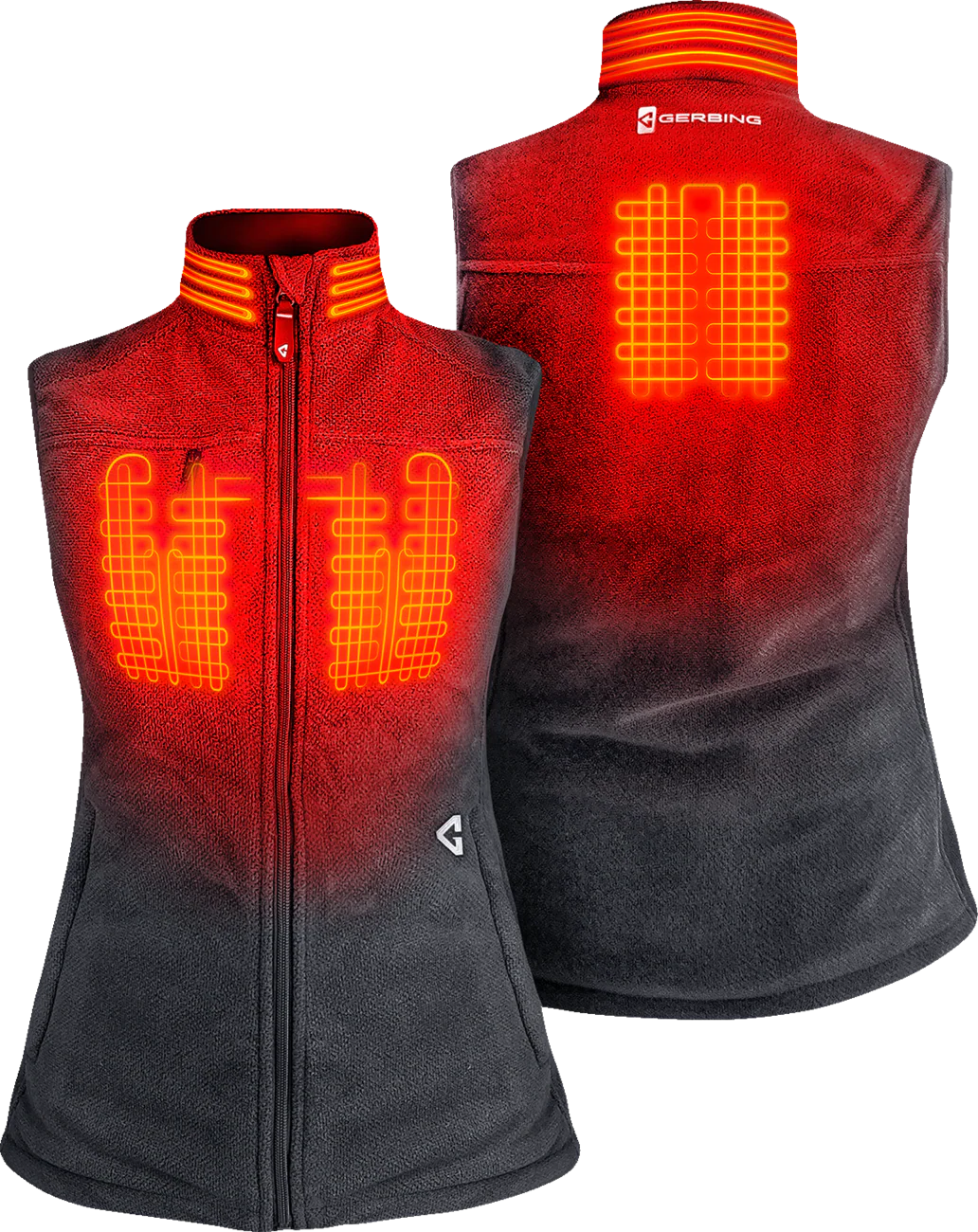 GERBING HEATED CLOTHING Women's 7V Thermite Heated Fleece Vest 2.0 - Gray - Large GERTFVST7VWGL - Image 2
