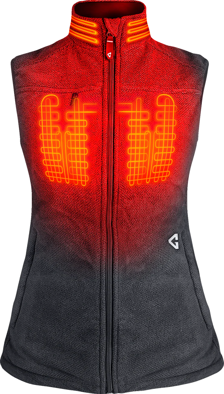 GERBING HEATED CLOTHING Women's 7V Thermite Heated Fleece Vest 2.0 - Gray - Small GERTFVST7VWGS - Image 4
