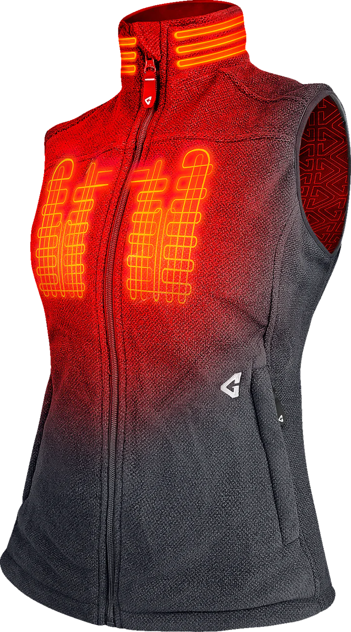 GERBING HEATED CLOTHING Women's 7V Thermite Heated Fleece Vest 2.0 - Gray - Small GERTFVST7VWGS - Image 5