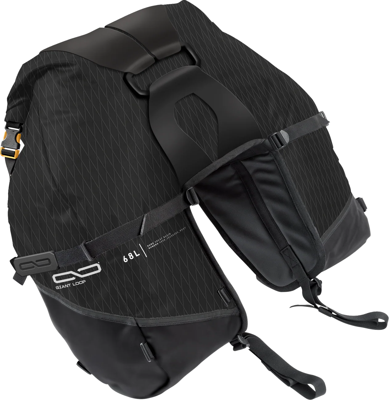 GIANT LOOP Great Basin Saddlebag* - Black GBSB25-B