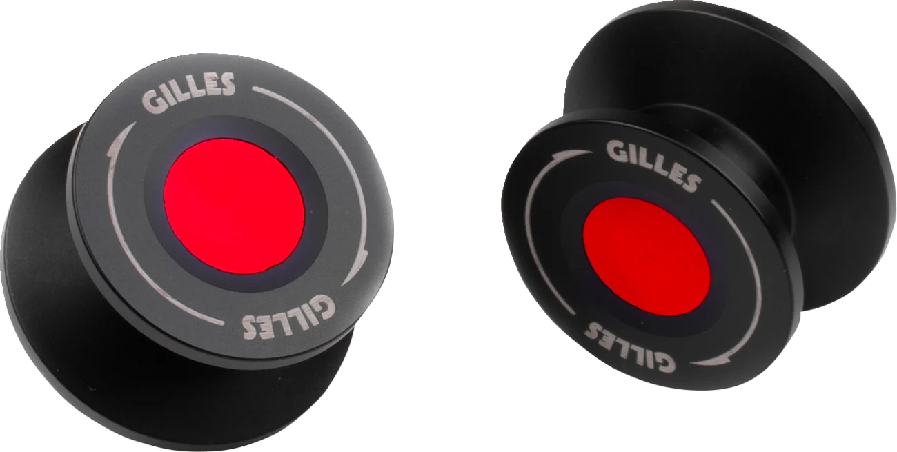GILLES TOOLING Swingarm Spool - Red PSA2-M6-R