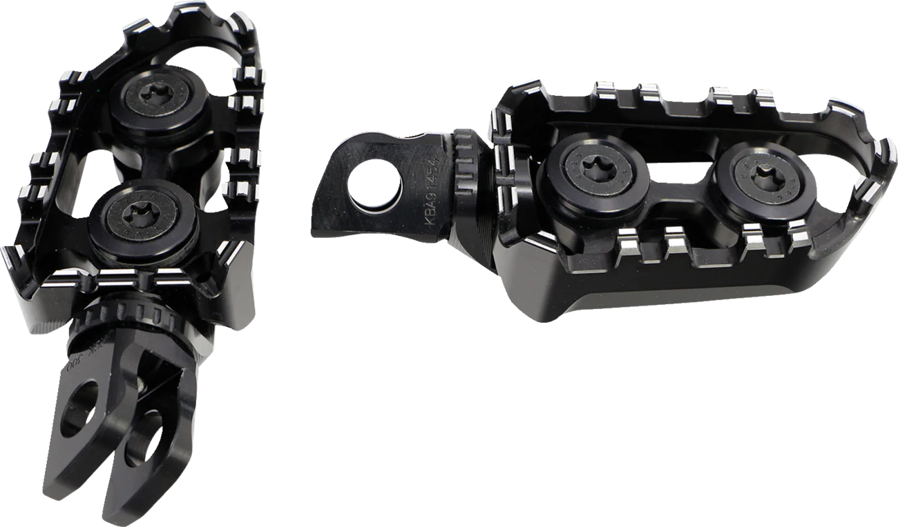 GILLES TOOLING Tech-X Enduro Footpeg - Driver - Black RGK-300-UF35-SET-B