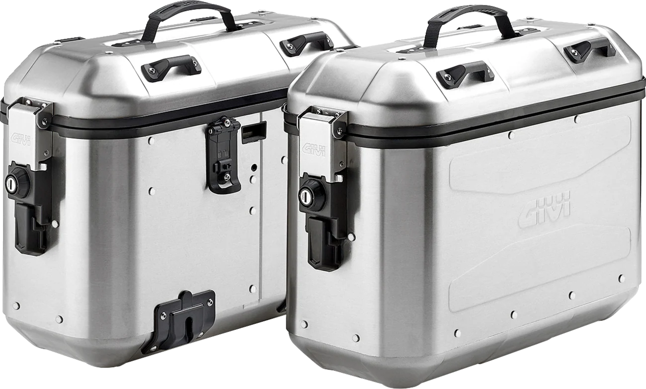 GIVI Dolomiti Monokey Side Cases - 36L - Silver DLMK36APACK2