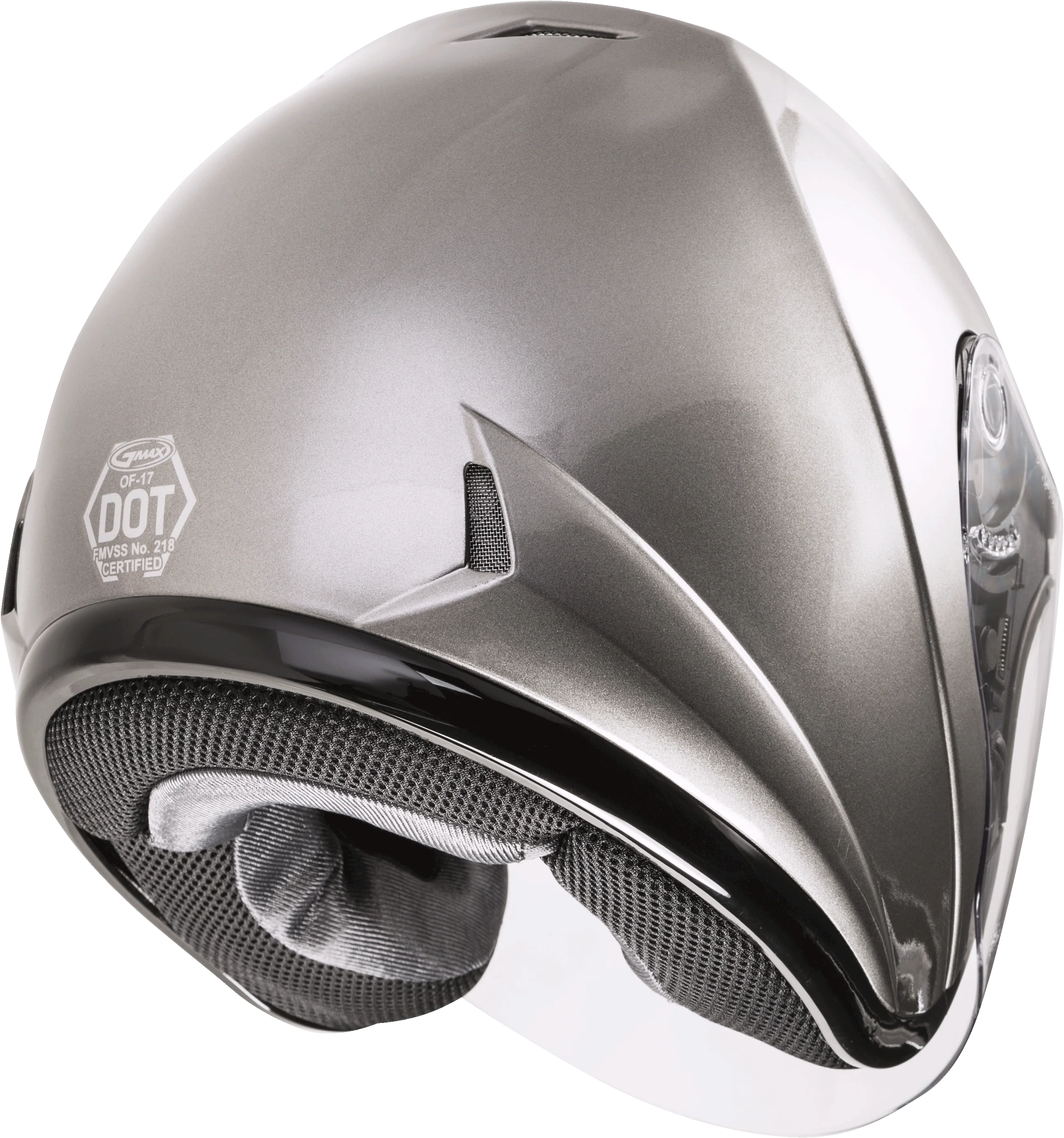 GMAX OF-17 Open Face Helmet - Titanium Small G317474N - Image 4