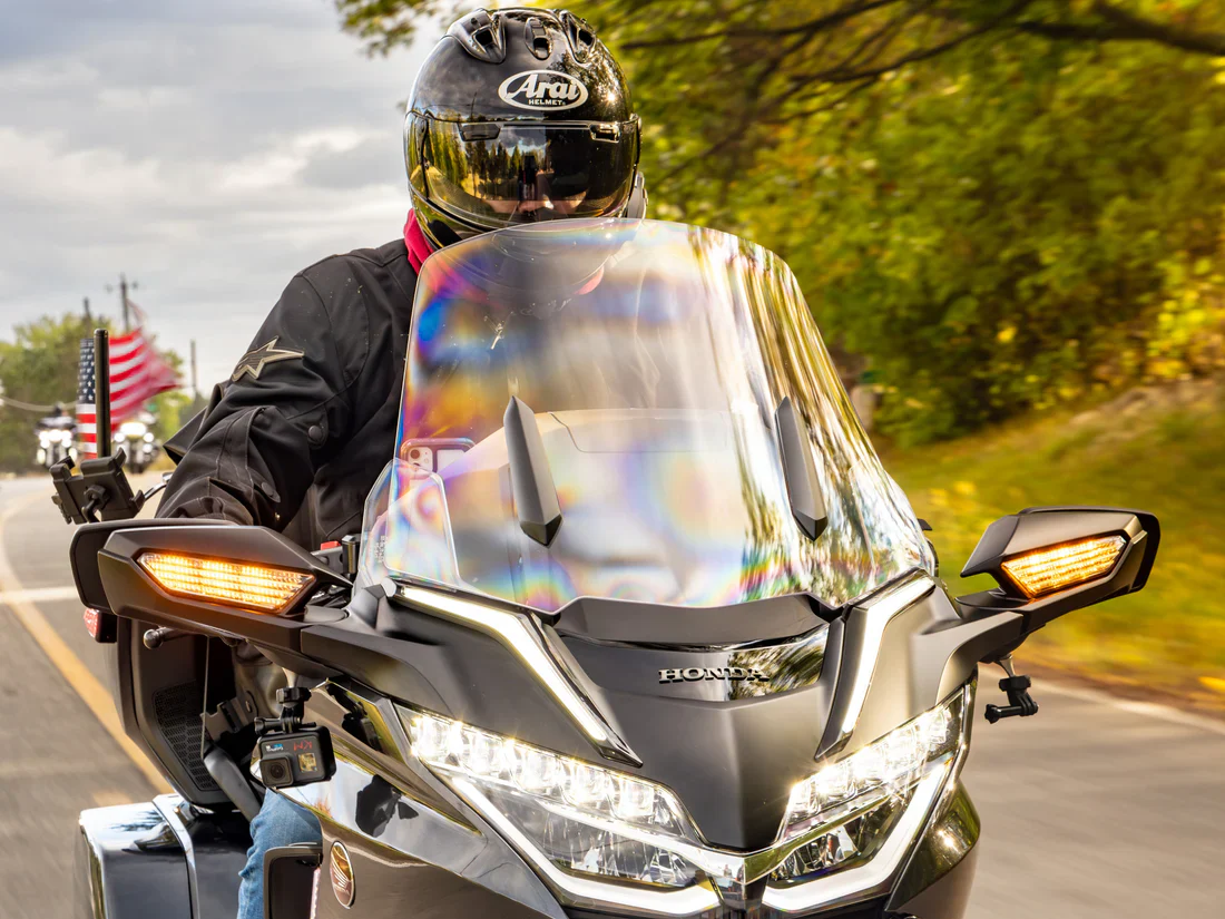Goldstrike Strike Windshield Trim Black App to Honda Gold Wing - Image 2