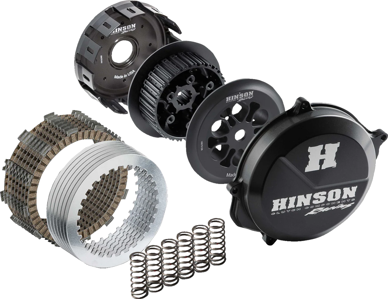 HINSON RACING Complete Billetproof Conventional Clutch Kit - TF 250-X ?HC105-2402